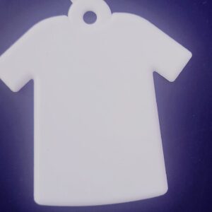 llavero camiseta polimero sublimable